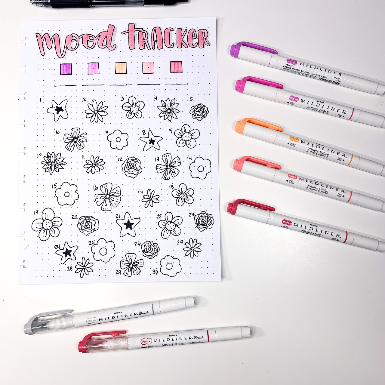 Creating a Spring Mood Tracker with Zebra Pen